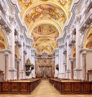Photo of the interior of St. Florian